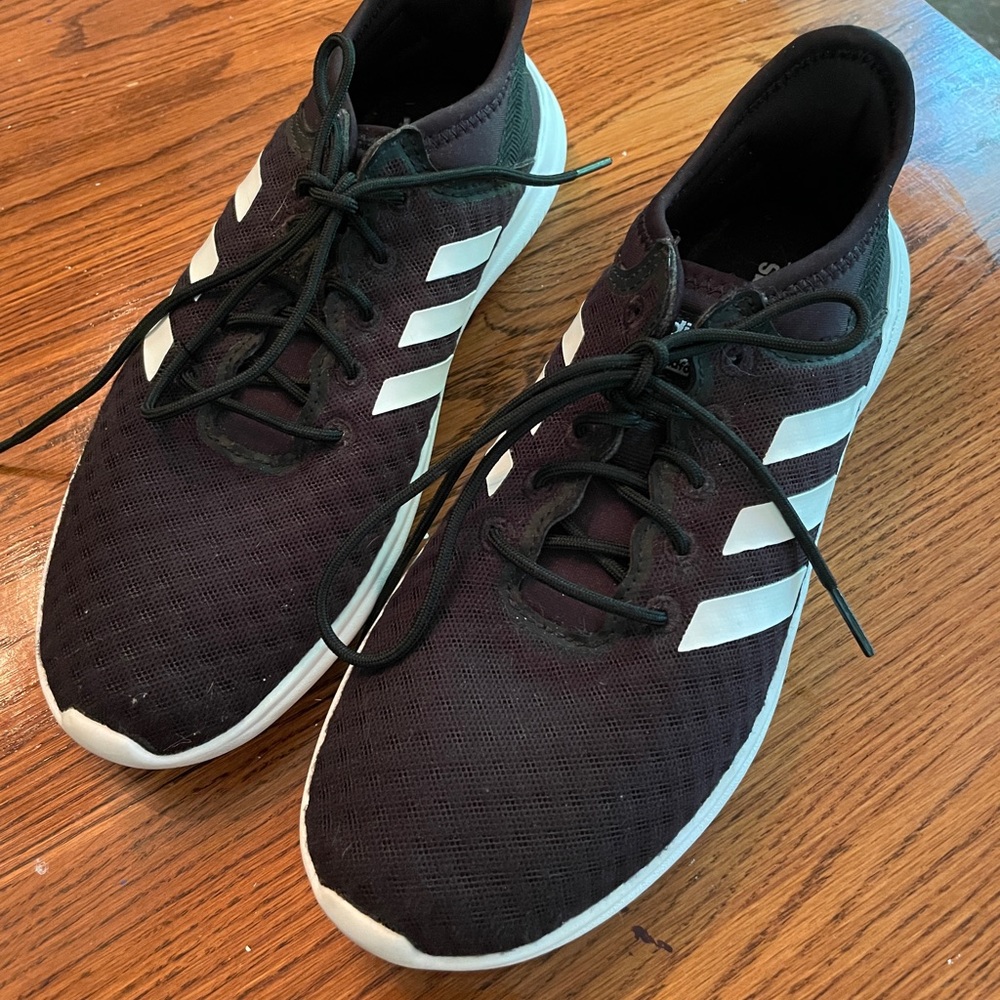 New Addidas Cloudfoam Memory Foam black sneakers 7.5